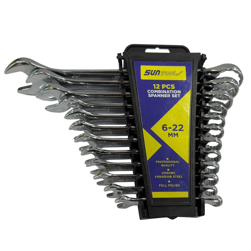 آچار يكسر تخت و يكسر رينگى سان تولز مدل SMT-SUNTOOLS- 12PCS-22MM مجموعه 12عددى