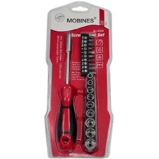 ست پیچ گوشتی و بکس 20 پارچه MOBINES
