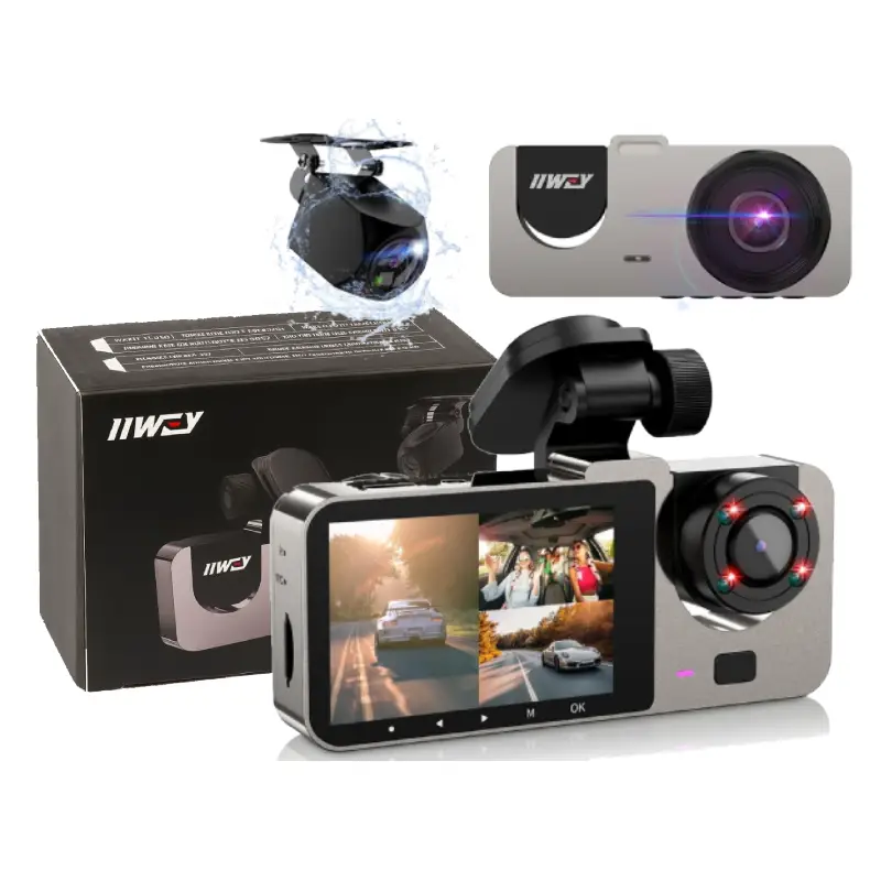 دوربین ثبت وقایع سه کاناله خودرو IIWEY T2 PRO