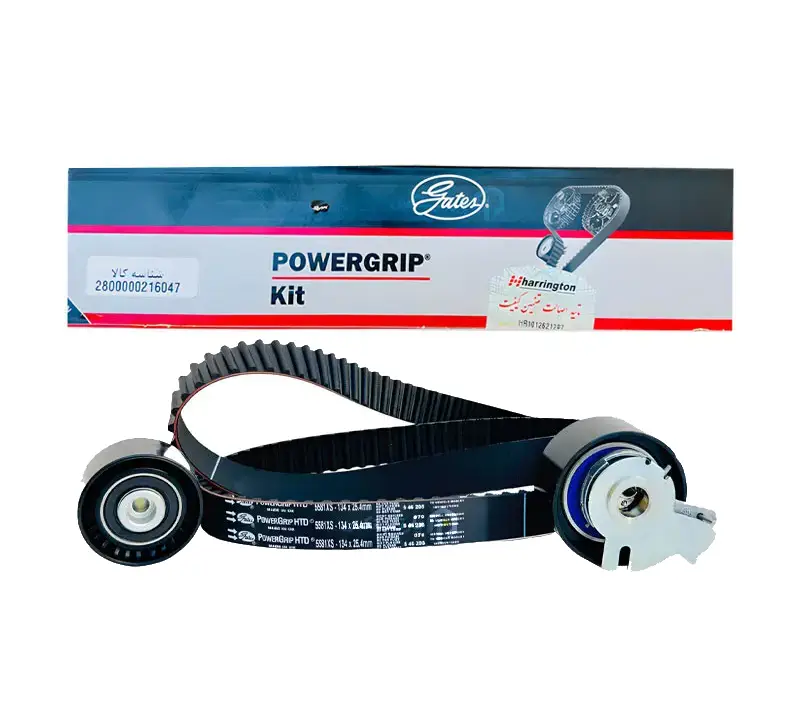 کیت تسمه تایم پژو 206 تیپ 5 و پژو 207 و پژو پارس پاورگریپ لیبل هرینگتون اصلی K035581XS